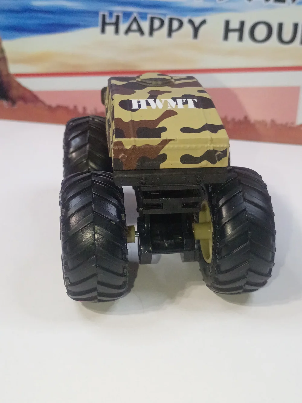 Hot Wheels Monster Jam Hummer HWMT Camo Truck 1/64 Scale Diecast